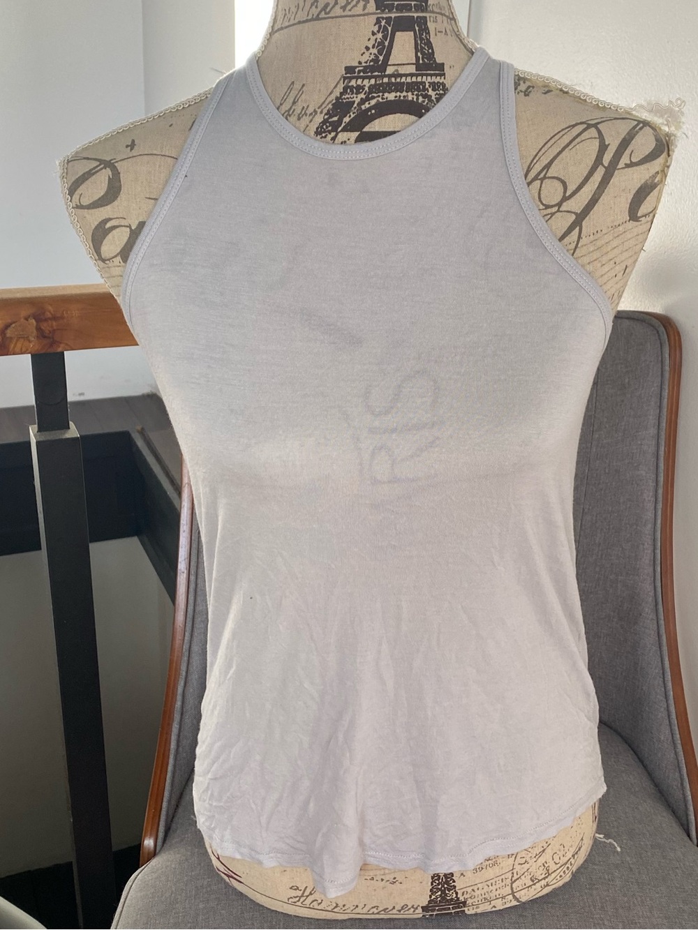 Abercrombie & Fitch Light Gray Racerback Tank
